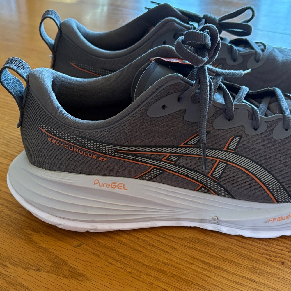 ASICS Men's Gel Cumulus 27 Gray Athletic Running Shoes Size 12 Great Condition - Picture 2 of 13